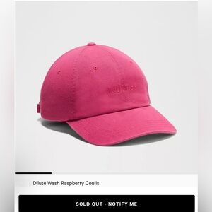 NWT Lululemon Unisex Classic Ball Cap wordmark Wash, S/M